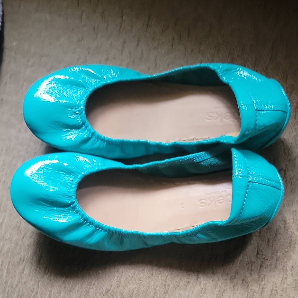 Tieks Blue Patent Size 8 EUC - Picture 4 of 4